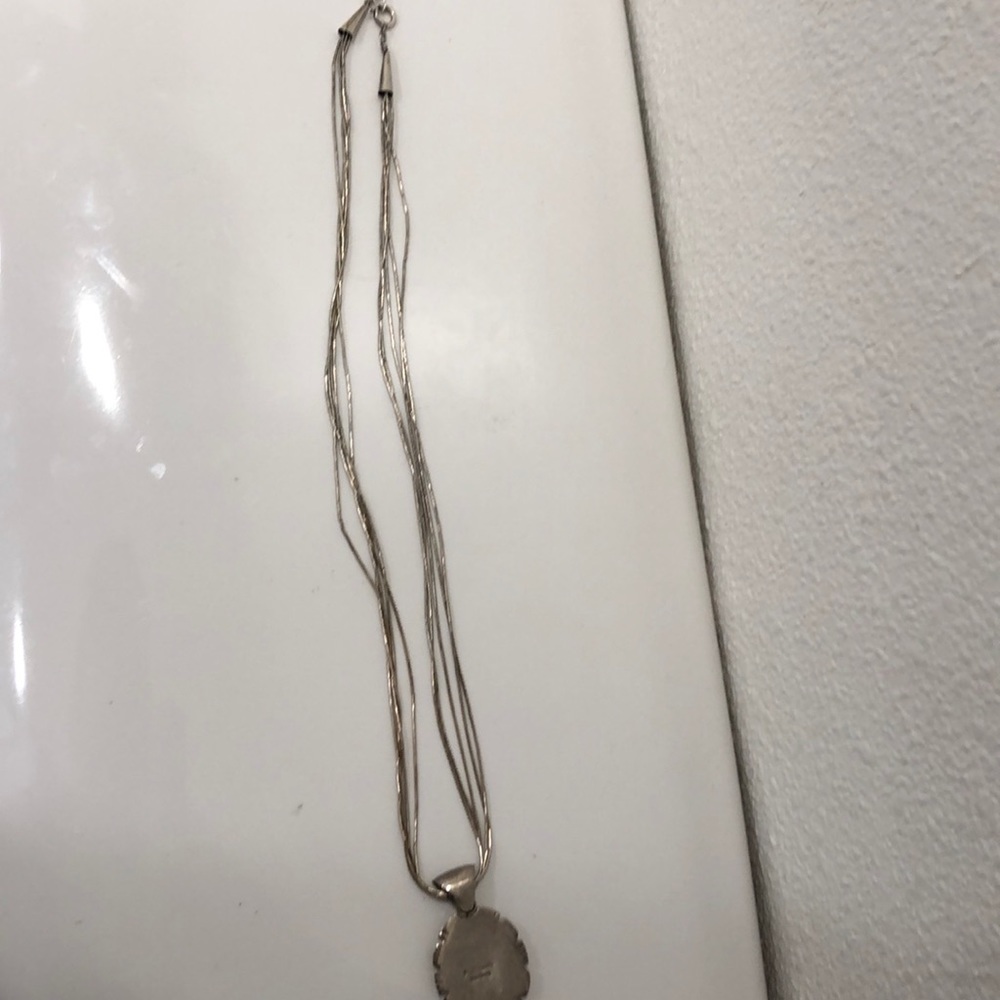5 layer sterling liquid silver adjustable chain
